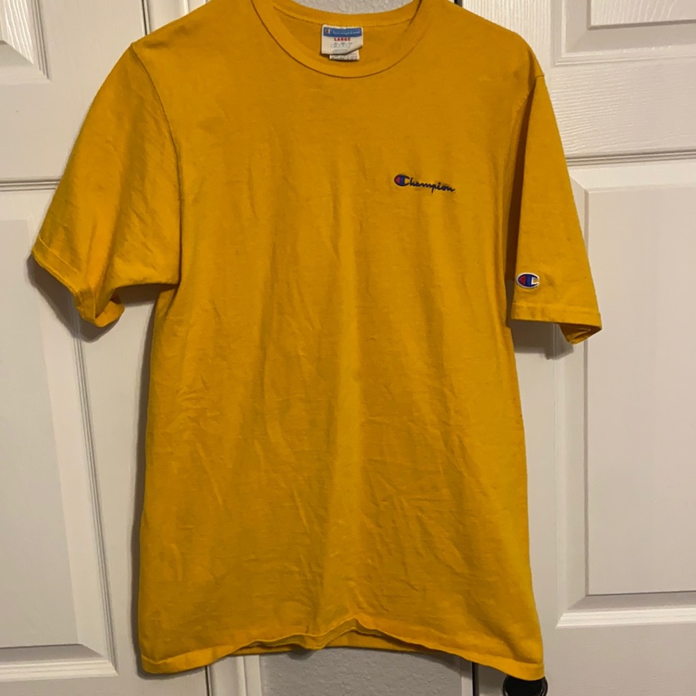 Champion yellow tee